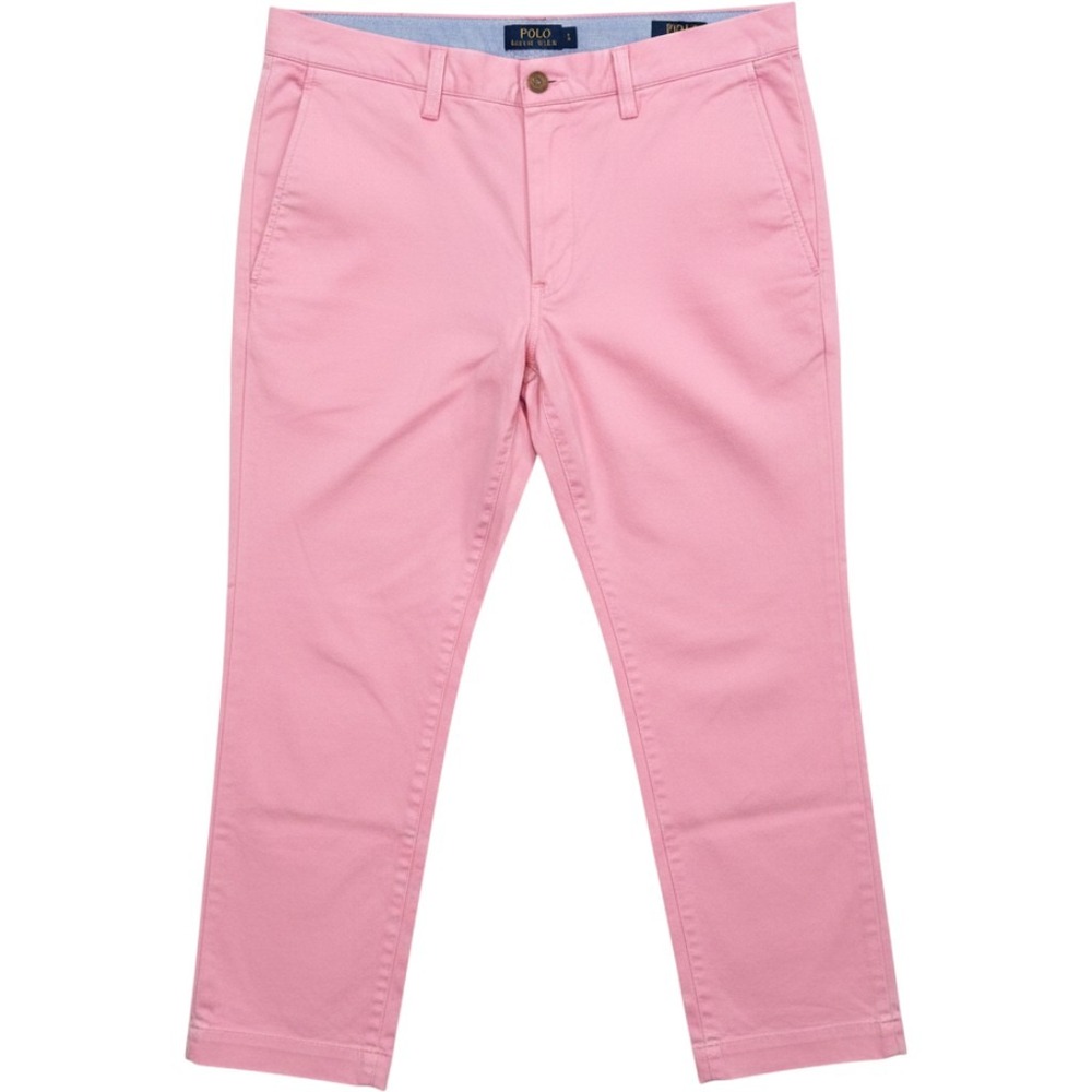 Polo Ralph Lauren Mens Stretch Straight Fit Chino Pants Pink 31x30 NWT